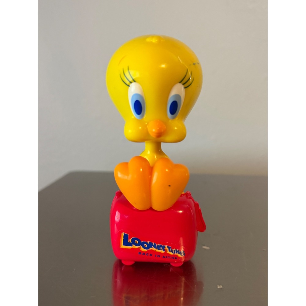 Looney Tunes Tweety‎ Bird Bobblehead Toy Back in Action In Africa Yellow
